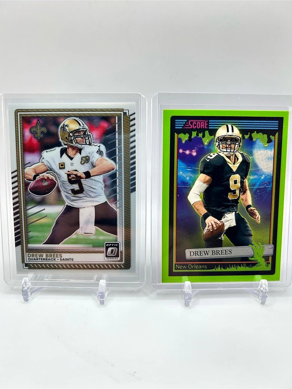 Drew Brees Panini Football Cards Set of 2 🏈🎃 New Orleans Saints